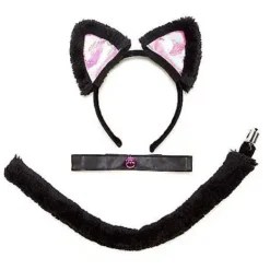 Spirit Halloween Black And Pink Cat Costume Kit -Spirit Halloween Store 00186742 c