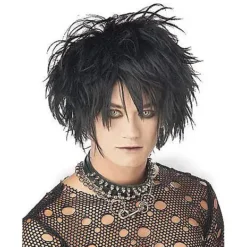 Spirit Halloween Black Midnight Fiend Wig