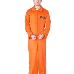 Spirit Halloween Adult Department Of Corrections Prisoner One Piece Costume -Spirit Halloween Store 00580787 a
