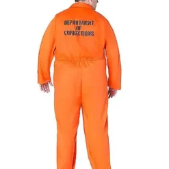 Spirit Halloween Adult Department Of Corrections Prisoner One Piece Costume -Spirit Halloween Store 00580803 d