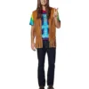 Spirit Halloween Fringed Suede Hippie Vest