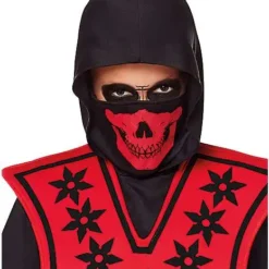 Spirit Halloween Kids Red Skull Ninja Costume -Spirit Halloween Store 01099522 c