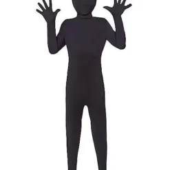 Spirit Halloween Kids Super Skins Black Skin Suit Costume