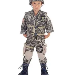 Spirit Halloween Kids Geared US Army Costume