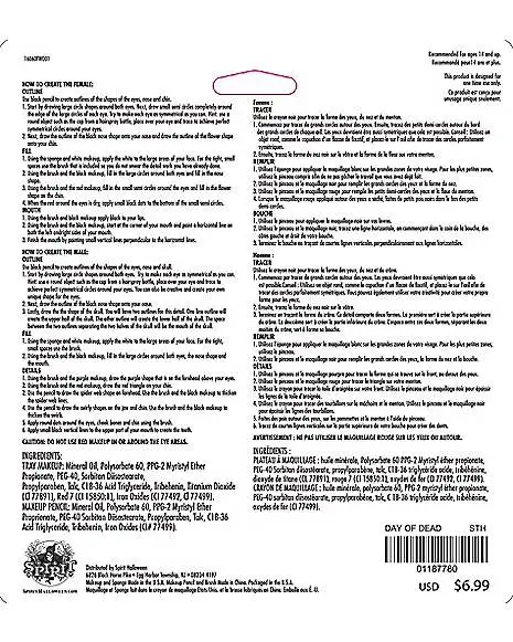 Spirit Halloween Day Of The Dead Makeup 3 Spirit Halloween Day Of The Dead Makeup - Image 3