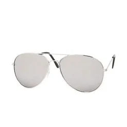 Spirit Halloween Silver Aviator Sunglasses