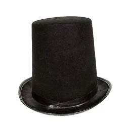 Spirit Halloween Tall Black Top Hat -Spirit Halloween Store 01223684 c