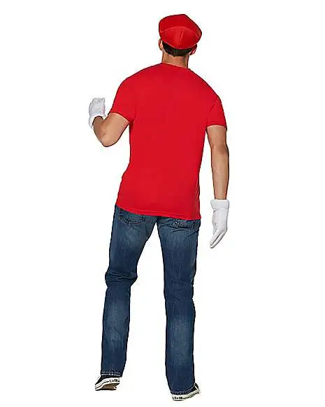 Spirit Halloween Mario Costume Kit - Mario Bros 2 Spirit Halloween Mario Costume Kit - Mario Bros - Image 2
