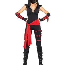 Spirit Halloween Adult Deadly Ninja Jumpsuit Costume