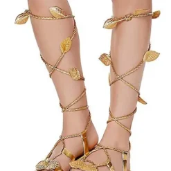 Spirit Halloween Gold Sandals