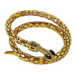 Spirit Halloween Goldtone Roman Snake Cuff -Spirit Halloween Store 01267277 b