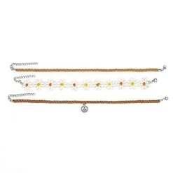 Spirit Halloween Hippie Choker Necklace Set