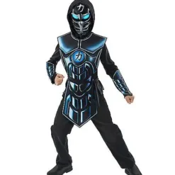 Spirit Halloween Kids Light Up Extreme Robot Ninja Costume