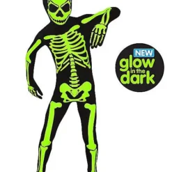 Spirit Halloween Kids Glow In The Dark Skeleton Morphsuit Costume