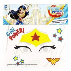 Spirit Halloween Wonder Woman Face Tattoo - DC Super Hero Girls