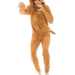 Spirit Halloween Adult Lion Union Suit -Spirit Halloween Store 01331909 c
