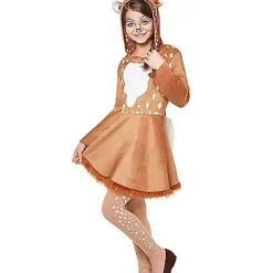 Spirit Halloween Kids Hooded Deer Dress Costume