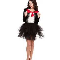 Spirit Halloween Adult Cat In The Hat Tutu Dress - Dr. Seuss -Spirit Halloween Store 01333194 d