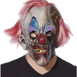 Spirit Halloween Crispy Zombie Clown Full Mask