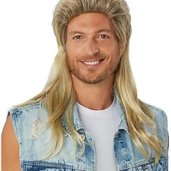 Spirit Halloween Blonde Mullet Wig