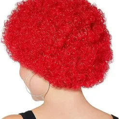 Spirit Halloween Red Curly Wig -Spirit Halloween Store 01340272 d