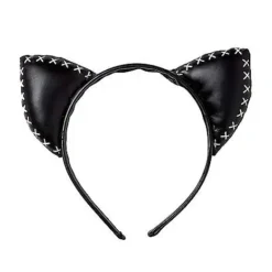 Spirit Halloween Stitched Cat Ear Headband -Spirit Halloween Store 01348077 d