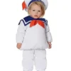 Spirit Halloween Baby Belly Stay Puft Marshmallow Costume - Ghostbusters