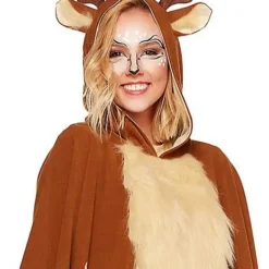 Spirit Halloween Adult Faux Fur Deer Poncho -Spirit Halloween Store 01358878 d