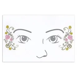 Spirit Halloween Kids Belle Face Decal - Beauty And The Beast