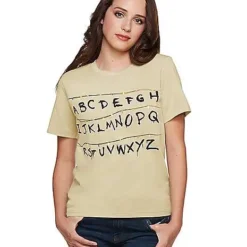 Spirit Halloween Adult Alphabet Wall T Shirt - Stranger Things -Spirit Halloween Store 01381979 d