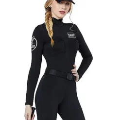 Spirit Halloween Adult SWAT Catsuit Costume -Spirit Halloween Store 01385749 c