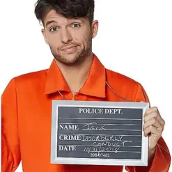 Spirit Halloween Mugshot Sign