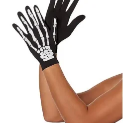 Spirit Halloween Black Skeleton Gloves