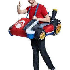 Spirit Halloween Adult Mario Kart Inflatable Costume - Mario Kart