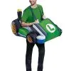 Spirit Halloween Adult Luigi Kart Inflatable Costume - Mario Kart