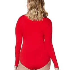 Spirit Halloween Long Sleeve Red Bodysuit -Spirit Halloween Store 01394188 b