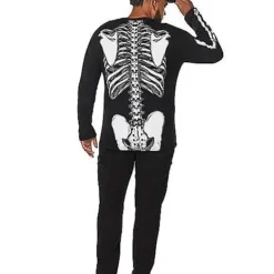 Spirit Halloween Long Sleeve Skeleton T Shirt 6 Spirit Halloween Long Sleeve Skeleton T Shirt -Spirit Halloween Store 01395417 b