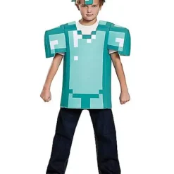 Spirit Halloween Kids Armor Shirt Set - Minecraft