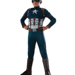 Spirit Halloween Kids Captain America Costume Deluxe - Captain America 3: Civil War