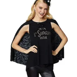 Spirit Halloween Fourth Sanderson Sister Caped T Shirt - Hocus Pocus