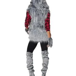Spirit Halloween Adult Faux Fur Wolf Vest 7 Spirit Halloween Adult Faux Fur Wolf Vest -Spirit Halloween Store 01401173 d