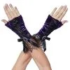 Spirit Halloween Purple Velvet Witch Gloves - Deluxe