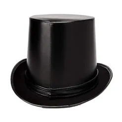 Spirit Halloween Vampire Faux Leather Top Hat -Spirit Halloween Store 01404029 c