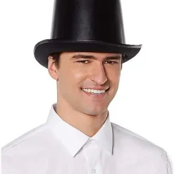 Spirit Halloween Vampire Faux Leather Top Hat -Spirit Halloween Store 01404029 d