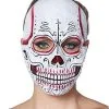 Spirit Halloween Red Sugar Skull Half Mask