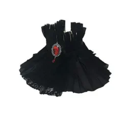 Spirit Halloween Pleated Vampire Neck Ruffle