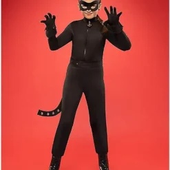 Spirit Halloween Kids Cat Noir Costume - Miraculous Ladybug -Spirit Halloween Store 01407485 f