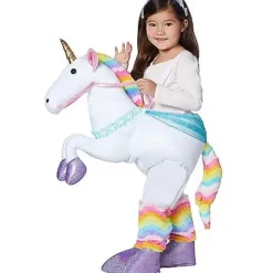 Spirit Halloween Toddler Unicorn Piggyback Costume -Spirit Halloween Store 01409283D a