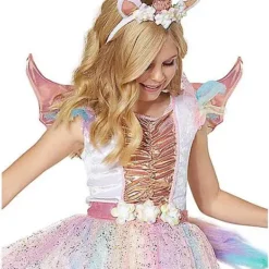 Spirit Halloween Kids Rosy Unicorn Costume -Spirit Halloween Store 01412121 c