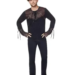 Spirit Halloween Lace Up Steampunk Shirt -Spirit Halloween Store 01412295 d